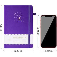 Carnet de notes A5 personnalisé à couverture rigide, couverture en lin PU, reliure thermique et fil à coudre, taille A4, carnet de rendez-vous
