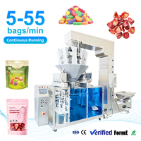 Machine d'emballage multifonctionnelle pour sachets de sucre et de snacks, machine d'emballage automatique de sachets Doypack à fermeture éclair