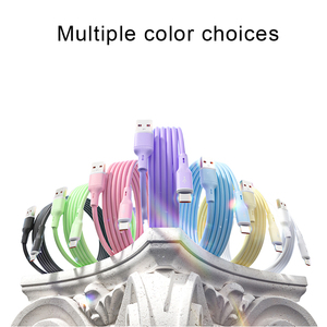 Bền <span class=keywords><strong>iPhone</strong></span> Nhanh Chóng Sạc Silicone Cáp Dữ Liệu Micro Type-C Để Type-C 5A Siêu Tốc Độ Sạc - Product Image 3