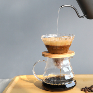 Highwin chịu nhiệt không cần giấy cao thủy tinh Borosilicate cà phê nhỏ giọt cà phê Lọc nón - Product Image 1
