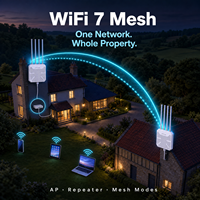 Extensor WiFi 6 para Exteriores WAVLINK AX3000, Punto de Acceso de Largo Alcance, Repetidor WiFi, Compatible con Starlink/Cámaras