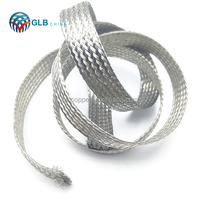 Fil de cuivre tressé flexible 220 V avec isolation en PVC pour barre omnibus, fil de cuivre plat tressé pour mise à la terre