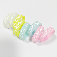 Bijoux en silicone pour femmes, bague antidérapante, doigt en caoutchouc antidérapant, décoration, logo personnalisé
