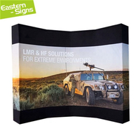 Support de toile de fond portable en aluminium incurvé, tissu tendu 75cm*75cm, impression par transfert thermique, montage en 5 minutes