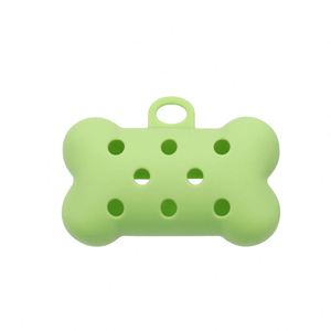 Separador de bolsas para excrementos de perro de silicona ecológico estilo lindo, dispensador de basura portátil para exteriores, accesorio para la gestión de desechos caninos - Product Image 6