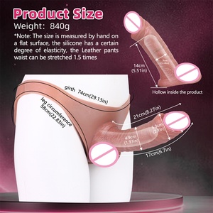 For FAAK Silicone Hollow Strap-On <b>Dildo</b> Pants Comfortable Masturbators Product - Product Image 2
