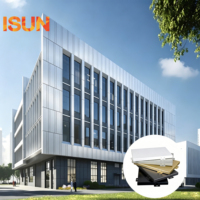 Panneau mural en aluminium pour construction commerciale, extérieur, imperméable, ignifuge, revêtement en aluminium, mur-rideau en aluminium