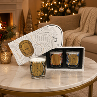 Bougie parfumée à la cire de soja de haute qualité, coffret cadeau, anniversaire, huile essentielle végétale pure naturelle, parfum moderne, aromathérapie