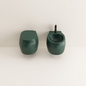 Agape Design moderno europeo pera 2 muro-appeso in ceramica serbatoio a doppio filo per mobili da bagno - Product Image 3