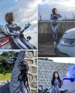 <span class=keywords><strong>Disfraz</strong></span> de cosplay de <span class=keywords><strong>Halloween</strong></span> transfronterizo para niños, mono de araña rojo, azul y negro de Daji, Ayanami Rei, Asuka - Product Image 3