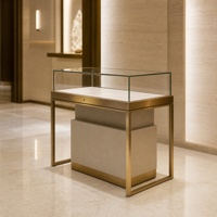 Vitrine de présentation de bijoux en aluminium sur mesure avec éclairage LED pour les magasins de détail et les projets de vente en gros