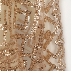 Marimekko 100% Polyester <span class=keywords><strong>3D</strong></span> Flower Thêu Sang Trọng Đính Cườm Bridal Lụa Ren Vải Cho Wedding Dresses - Product Image 4