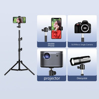 Trépied pliable léger Yinzam Professional Projector 2.1M pour appareil photo reflex numérique, téléphone, projecteur vidéo, support de sol