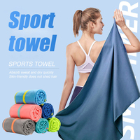 Mikrofaser Handtuch-Sets – Schnelltrocknend für Reisen, Camping, Sport, Fitnessstudio, Wandern, Pool, Bad und Yoga