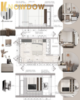 KNOWDOW Service de dessin d'architecture pour les plans d'étage et les conceptions d'élévation pour la conception intérieure de construction