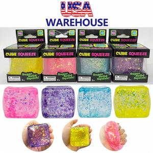 Juguete Blandito Antiestrés de Cubo de Hielo con Purpurina y Brillo de 5cm, de Levantamiento Lento, 72 Unidades, Envío Rápido desde Almacén en China - Product Image 3