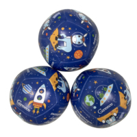 Ballon de football souple pour enfants, jouets sportifs en PU imprimé, jouets sensoriels en coton moelleux pour la maternelle