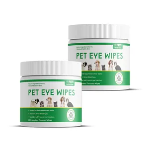 Dogs & Cats Eye Cleaning Wipes Pet Gentle Care Supplies Disposable Wipes for Eyes, Face, Paws
