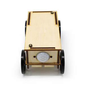 Kit de sensor del cuerpo humano para coche, juguete educativo de madera para niños de 7 a 9 años, ciencia, ingeniería, STEM, ensamblaje de modelos DIY - Product Image 1