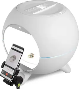 360 Smart Dome Smart Lightning Plattenspieler mit eingebautem LED-Licht und Plattenspieler mit automatischer 360-Grad-Bilder- und Videoaufnahme