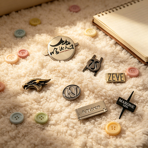 Custom Engraved Zinc Alloy Metal Brand <b>Tag</b> Sew On Metal Logo Label for Handbag Jeans Scarf Hardware - Product Image 6