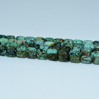 Vente en gros de perles en tube de turquoise africaine 6*9mm Pierres précieuses roses naturelles pour la fabrication de bijoux à bricoler soi-même