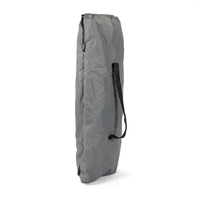 Lit pliant en coton Hitree 2024 pour l'extérieur, mobilier de jardin moderne, lits pliants portables pour le camping avec poche de rangement