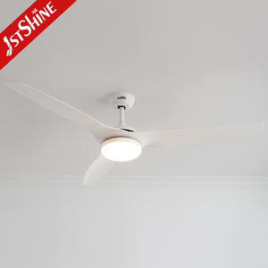 1stshine Led Ventilador <span class=keywords><strong>de</strong></span> techo Aspas <span class=keywords><strong>de</strong></span> plástico blanco <span class=keywords><strong>de</strong></span> lujo 60 pulgadas Iluminación regulable Ventilador <span class=keywords><strong>de</strong></span> techo con control remoto - Product Image 1