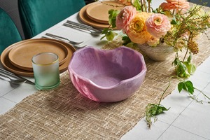 Moderna Tazón de Resina Blanca para Servir, Tazón Decorativo con Borde Ondulado, Elegante Tazón Orgánico para Servir, Centro de Mesa de Lujo para el Hogar - Product Image 6