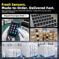 Detektor Gas Multi Portabel, Penganalisis Kualitas Udara Multi Gas dengan Pengukur Suhu & Kelembapan Model S319