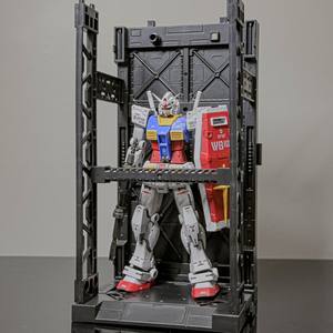 ชั้นวางโมเดลกันพลาแบบโมดูลาร์ PVC TW Unlimited Connection RG HG พร้อมฐานขยายได้และฝาครอบ - Product Image 4