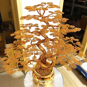 Kích thước lớn trong nhà trang trí nhà tiền cây handmade nhôm Dây Tiền cây - Product Image 4