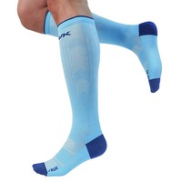 Chaussettes de compression sportives professionnelles respirantes, anti-choc, antibactériennes, pour la course à pied longue distance et le fitness