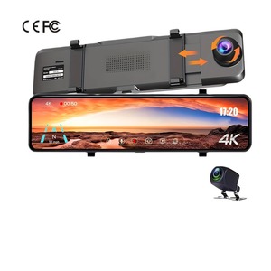 Espejo retrovisor con pantalla táctil de 10,88 pulgadas, lente dual, grabadora DVR para coche, cámara de salpicadero con transmisión IPS, imagen inversa para una conducción segura - Product Image 1