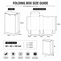 Emballages personnalisables pour cartouches vides de 1 ml, 0,5 ml, 2 grammes, emballages de cartouches jetables avec boîtes en papier