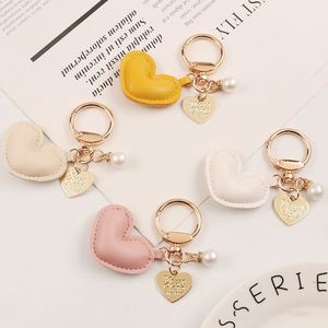 Cute Leather Keychains Car Heart Shape Leather <b>Key</b> <b>Rings</b> Car <b>Key</b> Holder Heart <b>Key</b> Chains Car Purse Bag Charms Pendant Keychain - Product Image 3