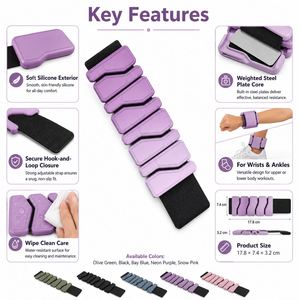 Pulsera de silicona con peso, invisible, para tobillo, muñeca, brazo y pierna, para correr, fitness y entrenamiento. - Product Image 4