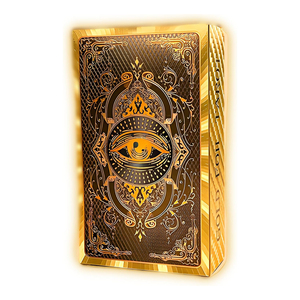 Jeu de <span class=keywords><strong>tarot</strong></span> bilingue en feuille d'or, l'Œil Tout-Voyant |   Ensemble de luxe de 78 cartes anglais-espagnol - Product Image 1