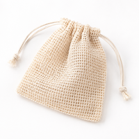 Sac à poussière en coton maillé avec cordon de serrage, pochette à savon, pochette à bijoux imprimée avec logo personnalisé, emballage cadeau en filet, différentes tailles, vente en gros