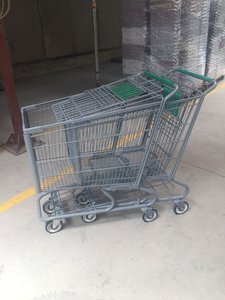 गर्म बिक्री 180l मानक आकार सुपरमार्केट शॉपिंग कार्ट 300 धातु शॉपिंग कार्ट nm - Product Image 3