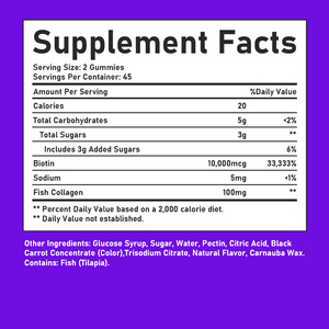 Most popular <b>Collagen</b> Gummies for Women Contain <b>Biotin</b> With Sodium Supports Healthy Nails <b>Collagen</b> Peptide Gummies - Product Image 2
