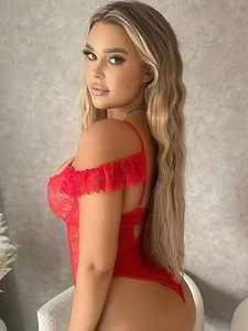 Luxury Front Lace up <strong>Basque</strong> Base Undergarments Cut Out Lace Bridal Red Push up <strong>Underwear</strong> Lace Bodysuit Women Bodysuits Teddy - Product Image 3