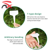 Prix de gros Logo personnalisé T-Type PP plante étiquettes d'étiquette étiquettes de jardin en plastique étanche pour les plantes en pot extérieur de serre