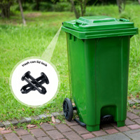Boulon de charnière pour poubelle à roulettes de style Houston, pièces de rechange pour couvercle de poubelle commerciale, en PP noir injecté