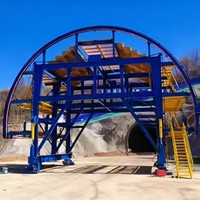 Chariot de manutention pour panneaux de coffrage en acier pour tunnels industriels étanches