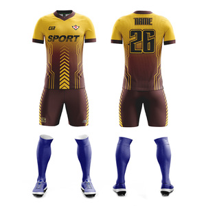 Conjunto de Uniforme de Fútbol Personalizado para Hombre de Alta Calidad, 100% Poliéster, con Impresión Digital, Peso de Tela 210g - Product Image 2