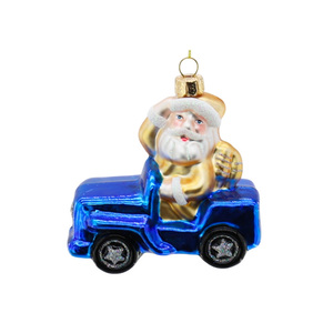 จี้แก้วต้นคริสต์มาสทำด้วยมือแบบใหม่สำหรับตกแต่งเทศกาล DIY พร้อมฉากขับรถของประดับต้นคริสต์มาสที่หรูหรา - Product Image 1