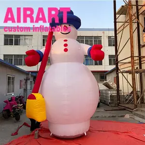 Outdoor decorate inflatable Christmas great snowman balloon wholesale