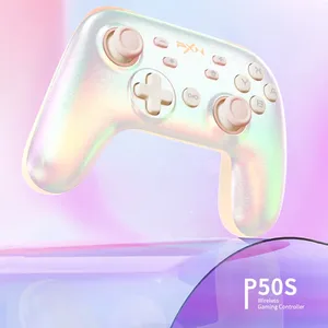 คอนโทรลเลอร์เกมบลูทูธ APxn P50s แบบ HD พร้อมระบบสั่นสะเทือน คันโยกแบบ Hall Trigger สำหรับ Ns/<span class=keywords><strong>steam</strong></span>/<span class=keywords><strong>pc</strong></span>/เกม Black Myth Wukong จอยเกมไร้สายแบบกำหนดเอง - Product Image 4
