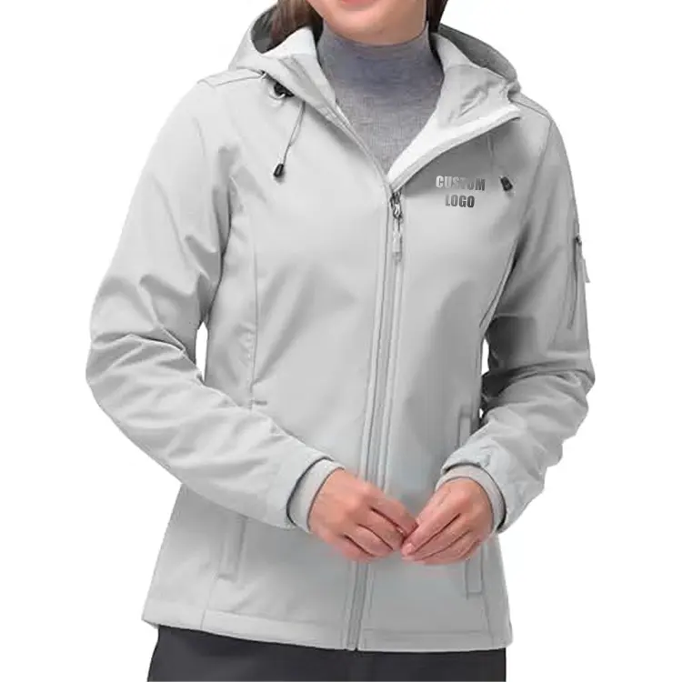 Женская флисовая куртка с мягкой подкладкой, легкая ветровка, водостойкая куртка на молнии, дорожное пальто